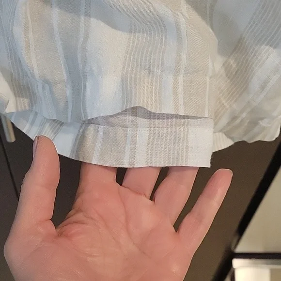 BROOKS BROTHERS Irish linenshort sleeve camp collar  STRIPED sport SHIRT - Picture 6 of 12